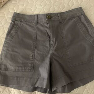 Size 8 Women's Anew day Gray Bermuda Shorts Cotton Blend